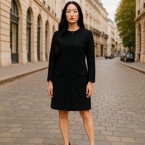 J. Crew wool acrylic vintage style coat dress Size M